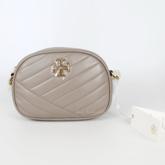 NWT TORY BURCH Kira Small Chevron Crossbody Camera Bag - Picture 3 of 13